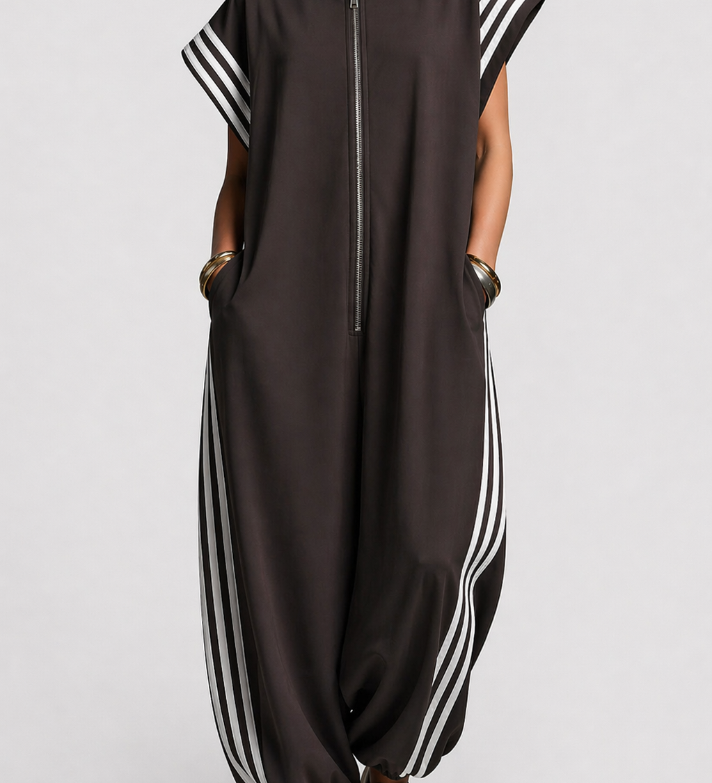 Valentina | Vetoketjukauluksellinen Haalaripuku