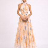 CAMILLE - Halterneck-vesiväri Mekko
