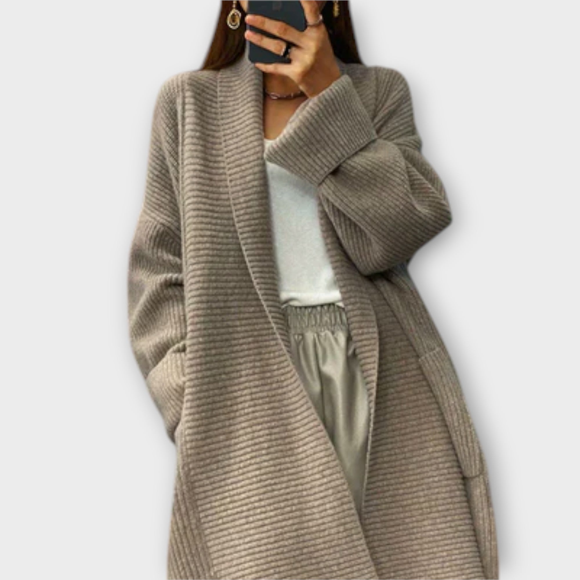 Euphemia - Pitkä neulecardigan