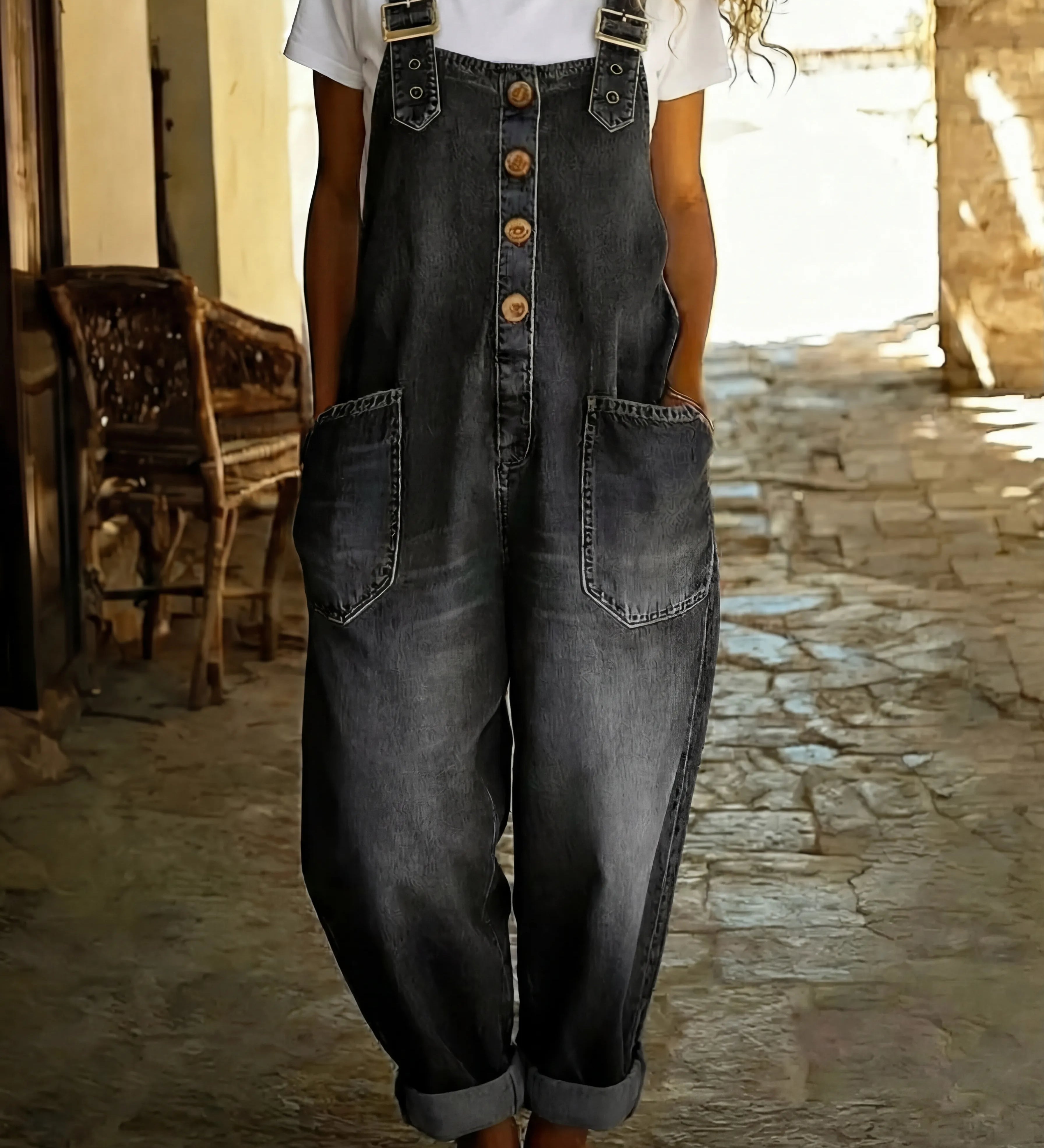Juul | Denim Overall säädettävillä olkaimilla